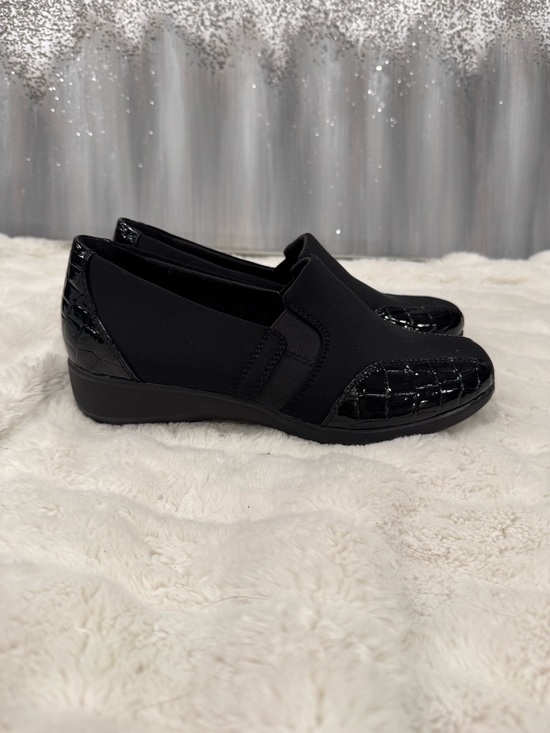 Clarks Shoes - Clark’s Collection Gael Rex Black Croc Print Loafer